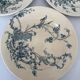 Lot of 3 flat plates, ironstone, Jules Vieillard, model St Buveurs B.