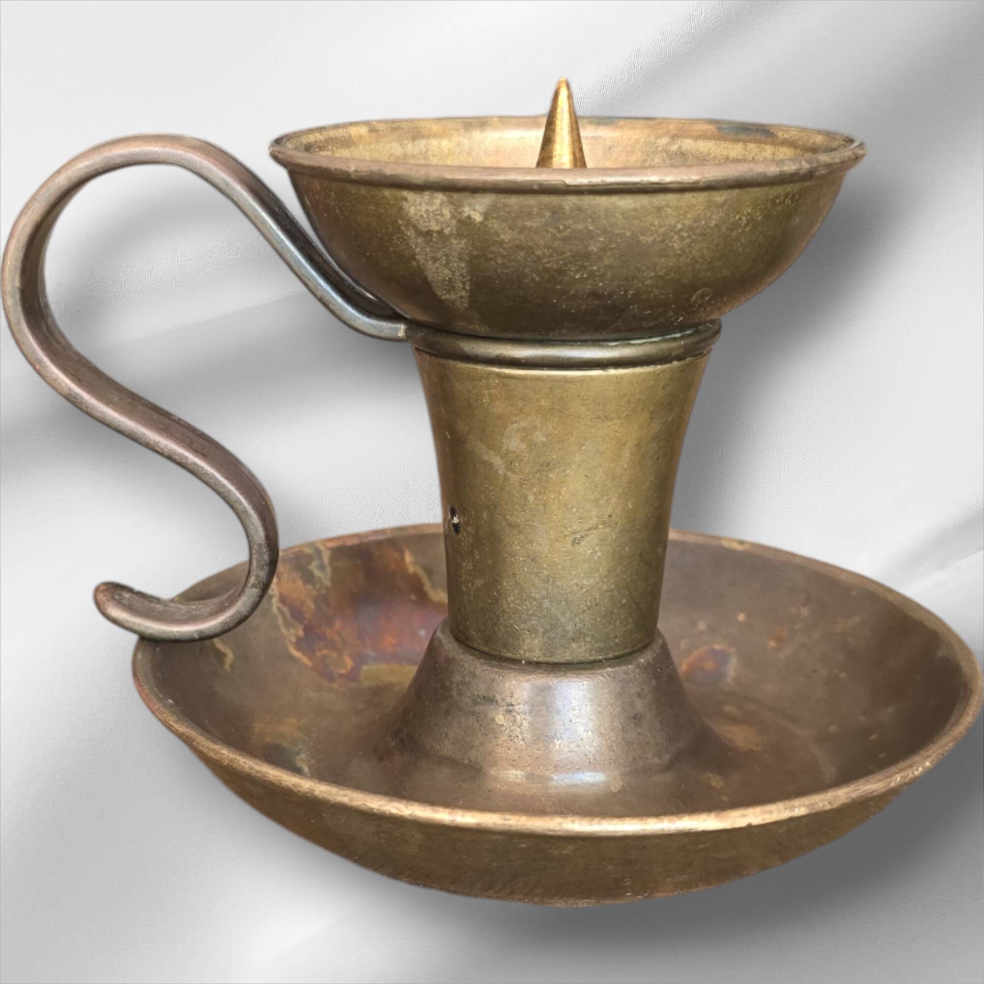 Pair of bronze candlesticks