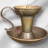 Pair of bronze candlesticks