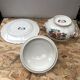 Ancienne soupière + plateau sarreguemines modèle vence céramique fleurs vintage
