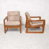 Paire de fauteuils danois en teck Emc, 1970