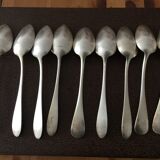 Silver metal cutlery