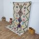 Handmade wool Berber rug 242 X 138 CM
