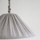 Suspension en lin et coton plissé "Malala" fines rayures classic grey