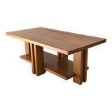 Solid elm coffee table from the 80s