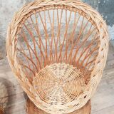 Vintage wicker armchairs