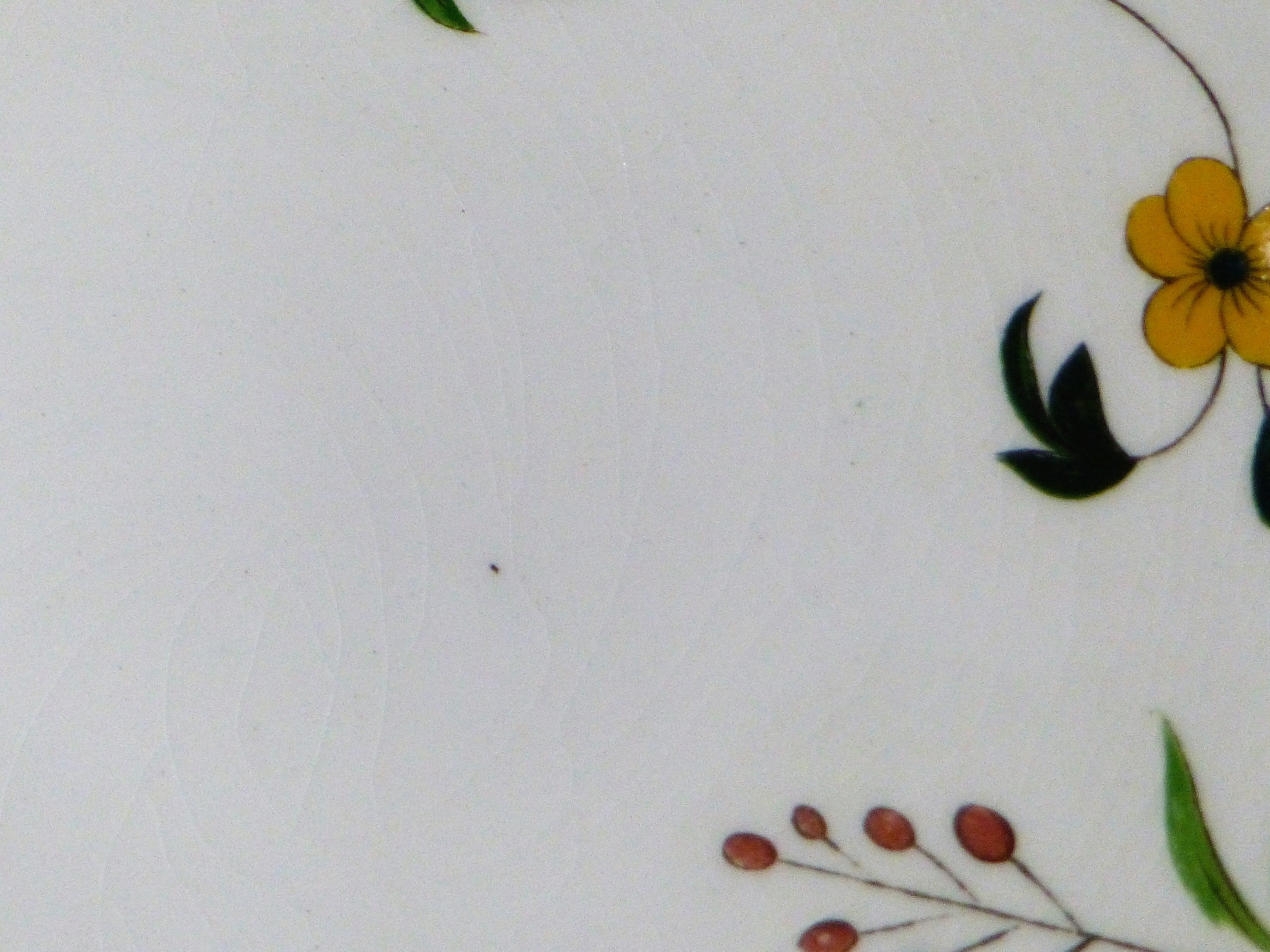 6 dessert plates birds of paradise Gien