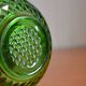 Lot of 4 cups and a green molded glass bowl