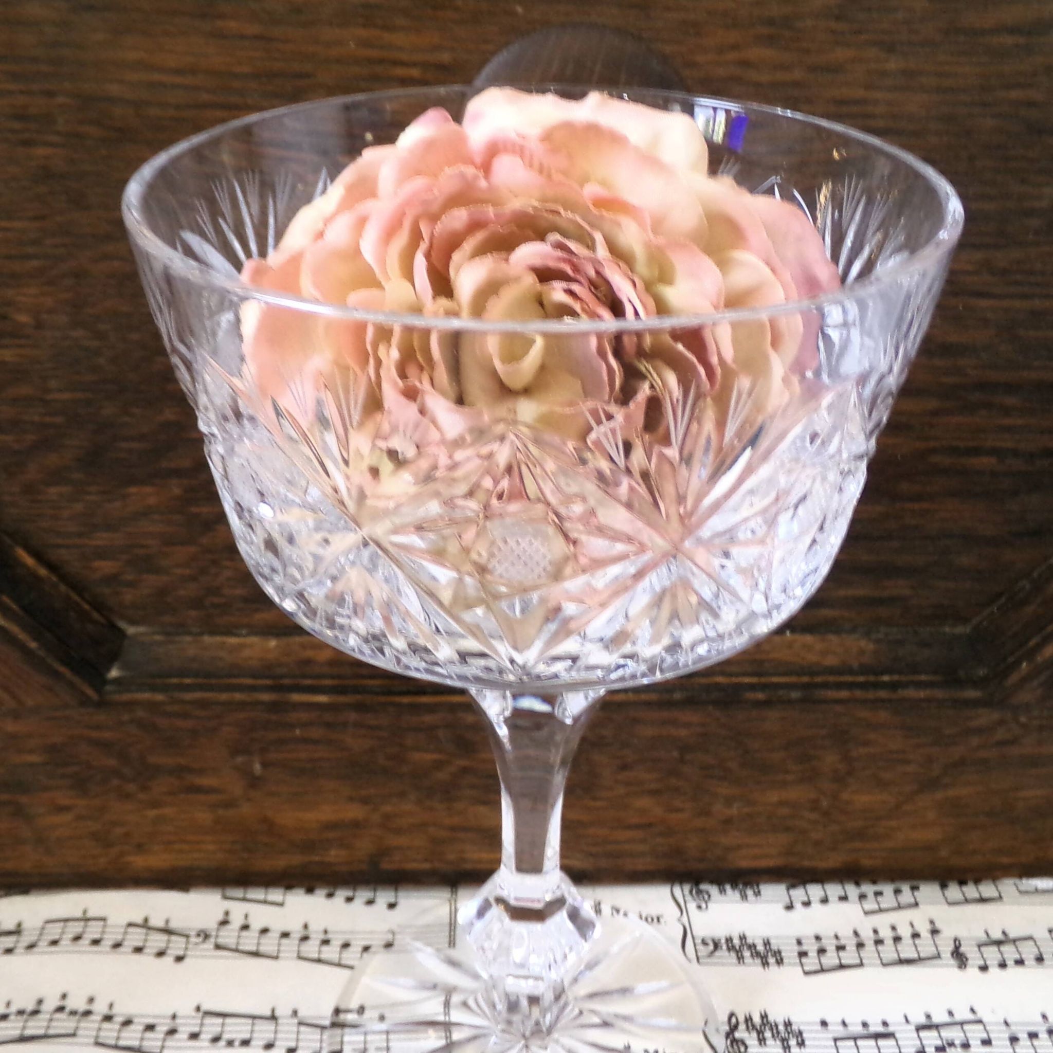 Large crystal bowl, ideal as a centrepiece or candlestick.
