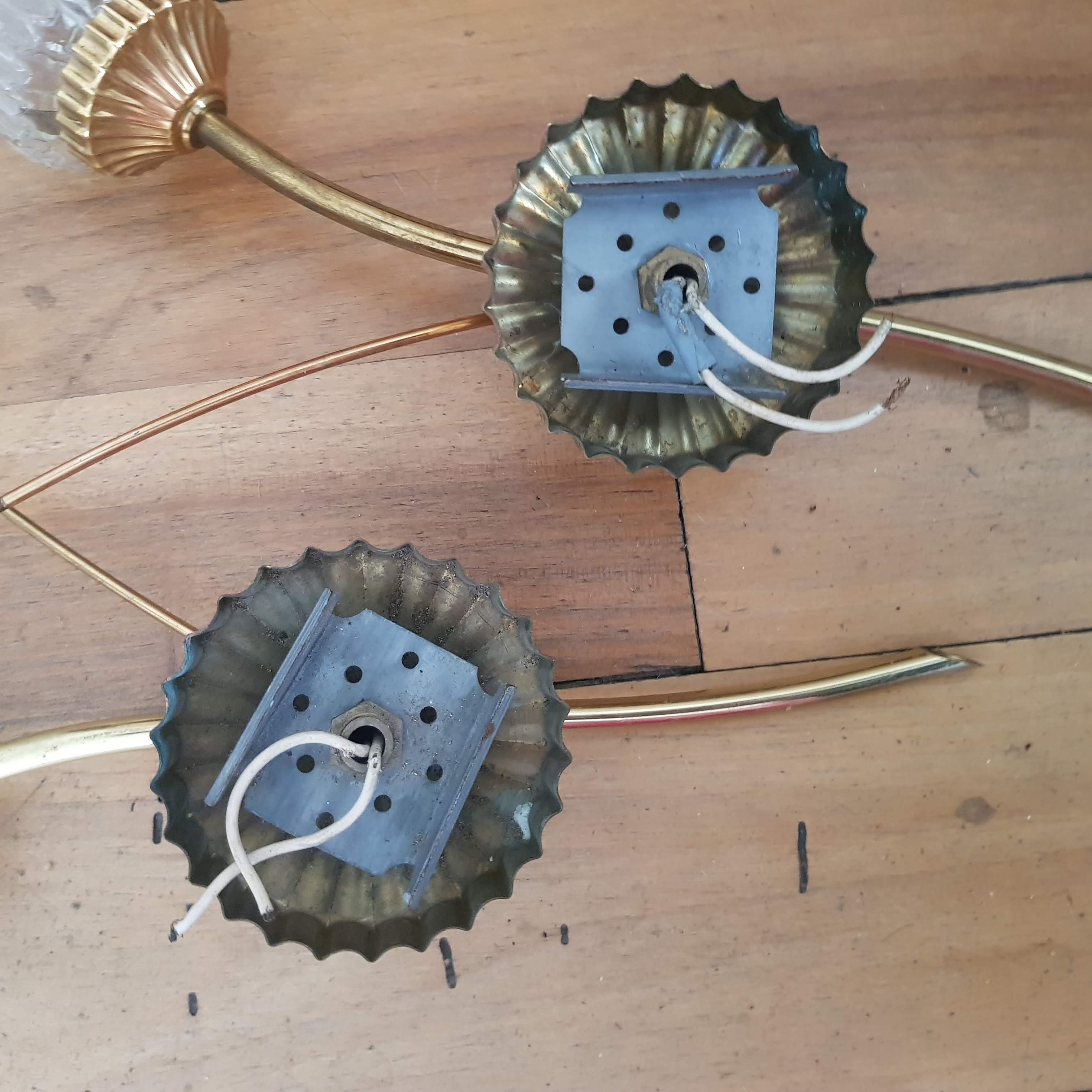 Pair of wall lamps 40s