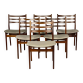 Lot de 6 chaises danoise en palissandre