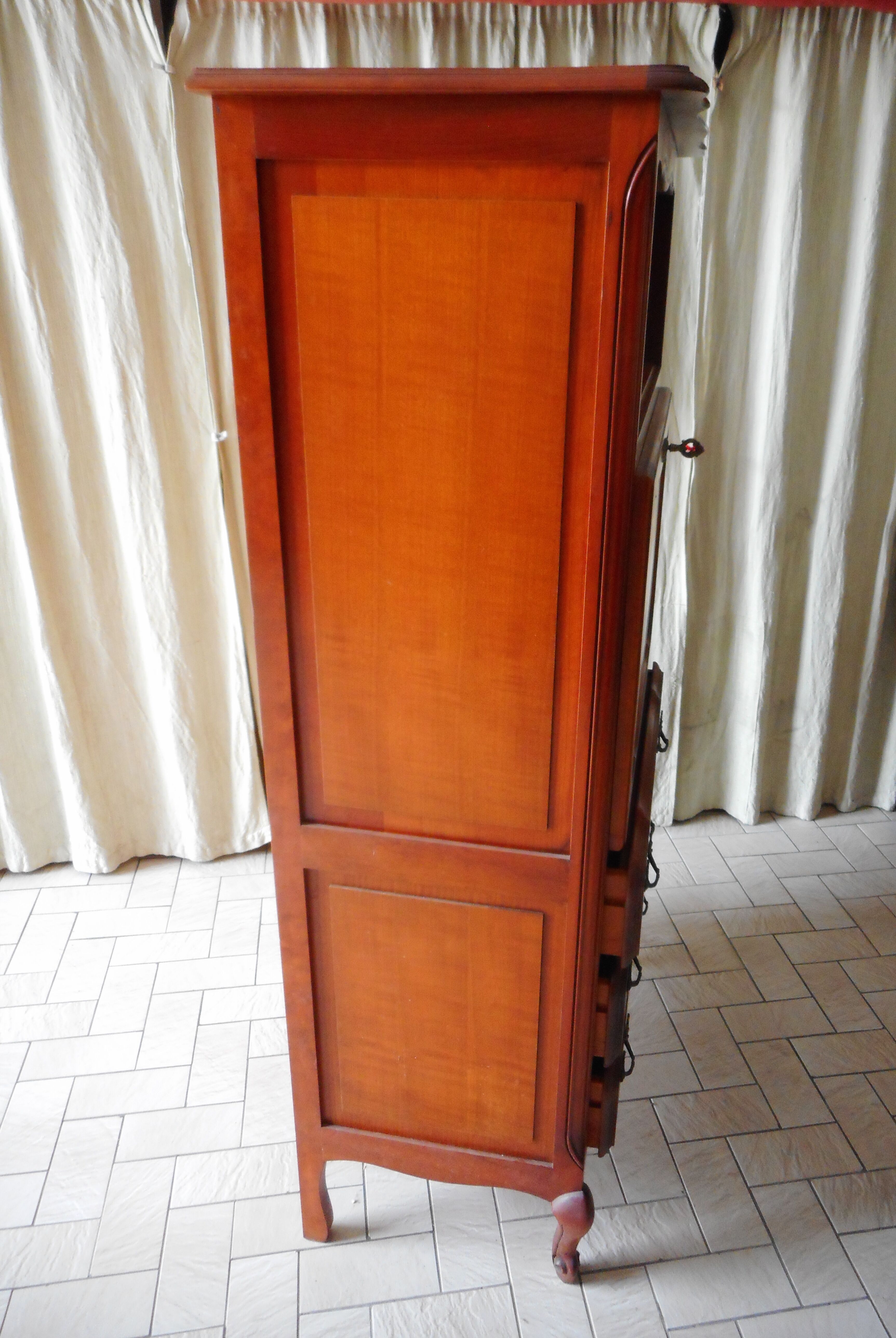 Louis xv-style secretary in cherry