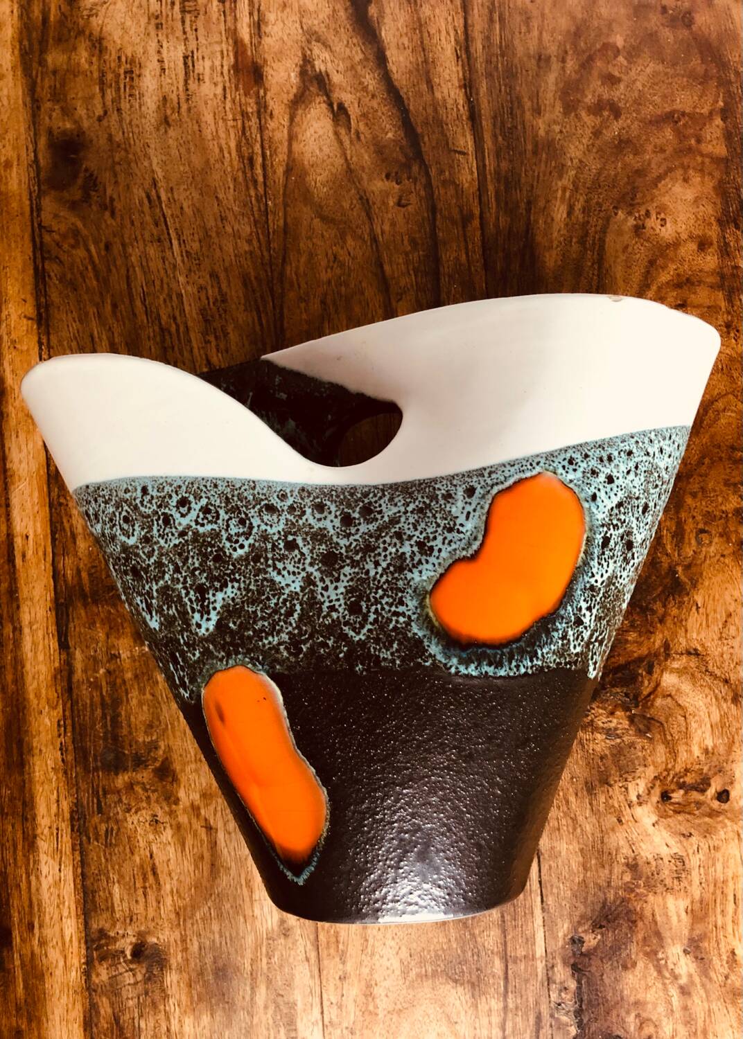 Large ceramic vase Elchinger France. 1950s