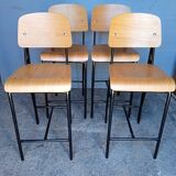 4 vintage design bar top stool