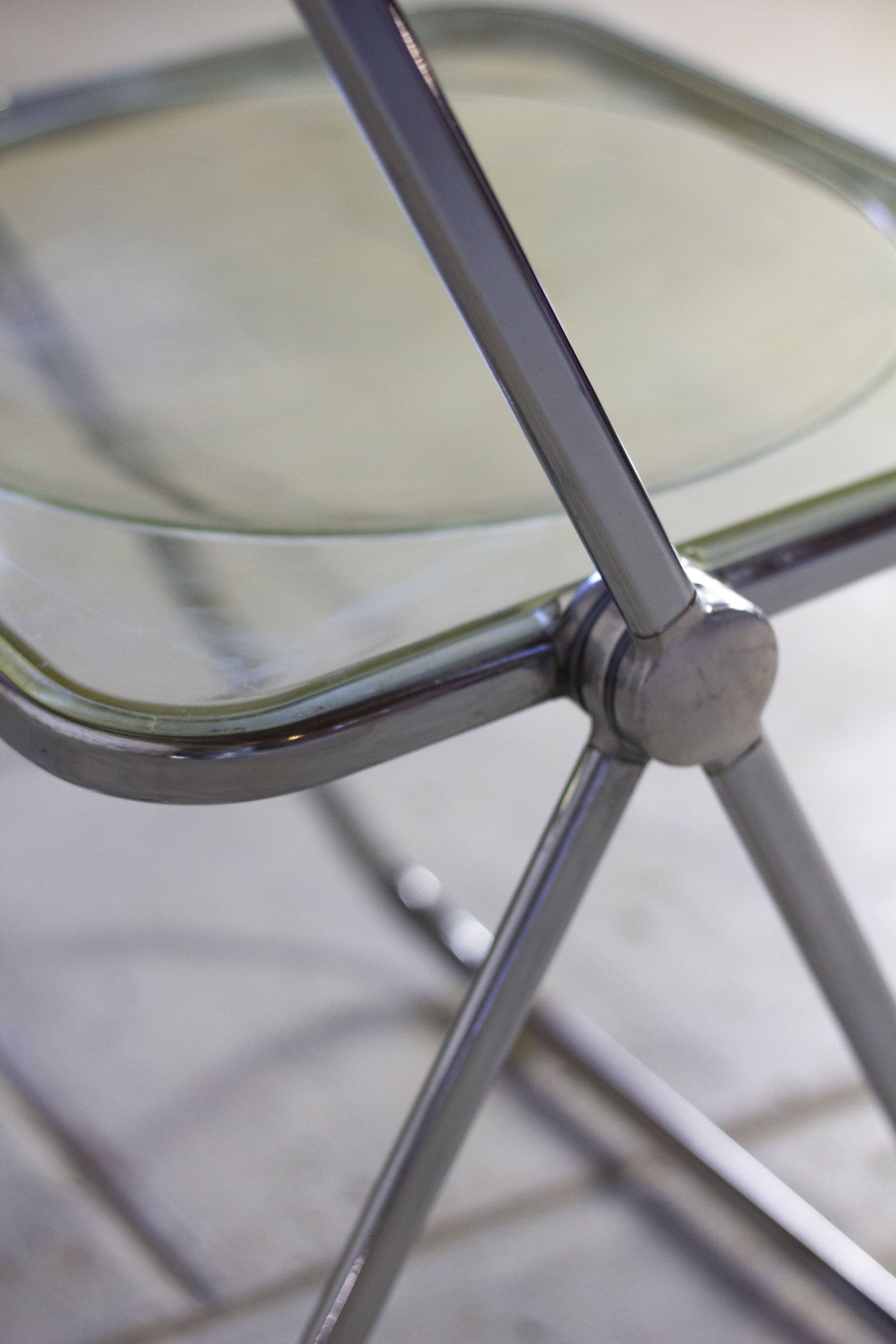 Folded chair by Giancarlo Piretti for Anonima Castelli, 1970