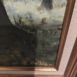 Oil painting on canvas framed and signed