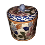Old box, snuffbox Gien, Peony decoration