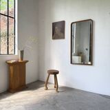 Miroir scandinave en teck massif 1970