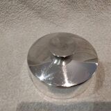 Silver metal sugar bowl silversmith Christofle model Mercury Sabattini