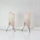 Paire de lampes tripodes vintage, 1960s