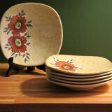 6 antique dessert plates in very good condition