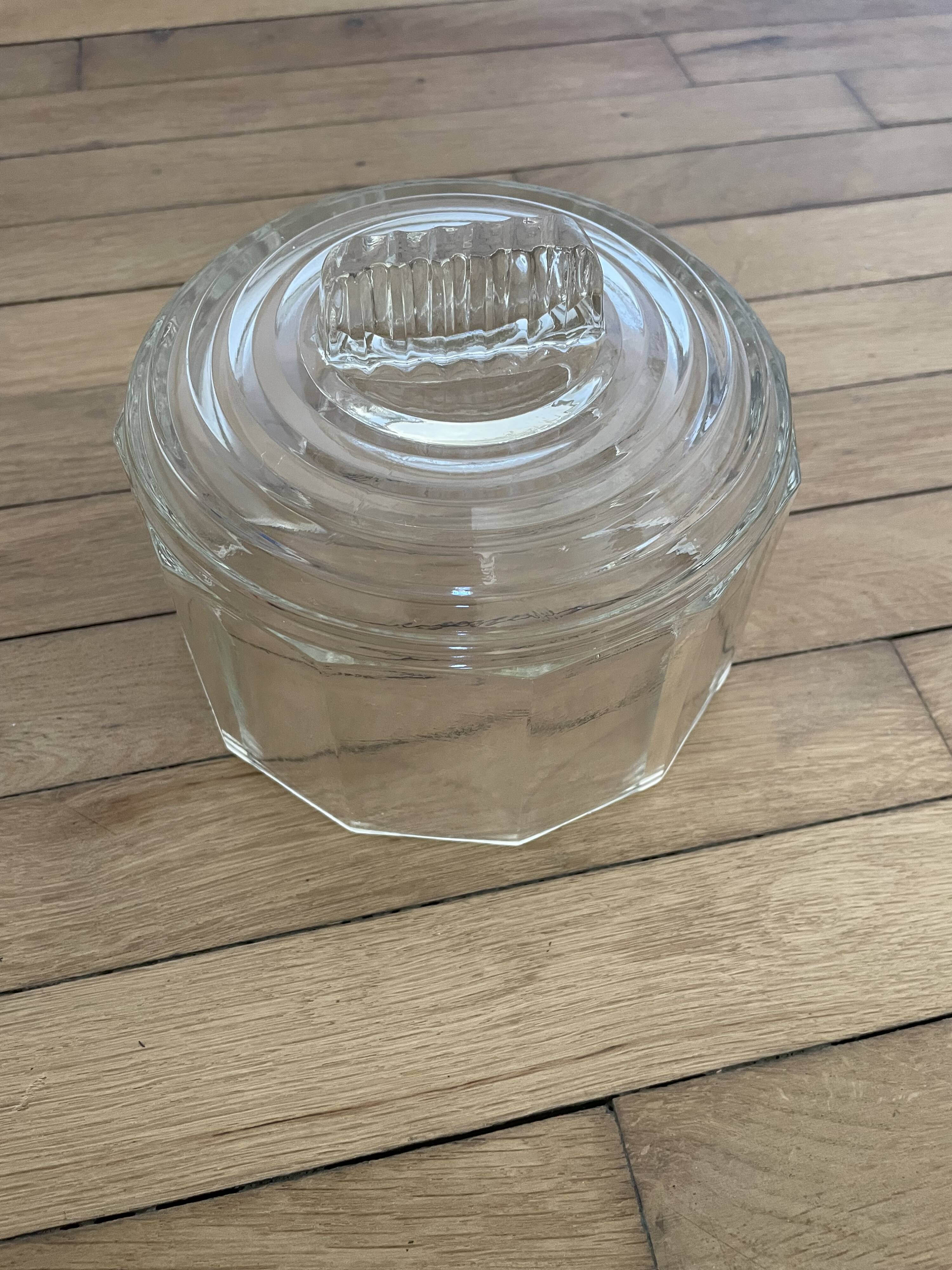 Art Deco glass bell jar 251008