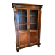 Mahogany and bronze showcase bookcase in Return from Egypt style