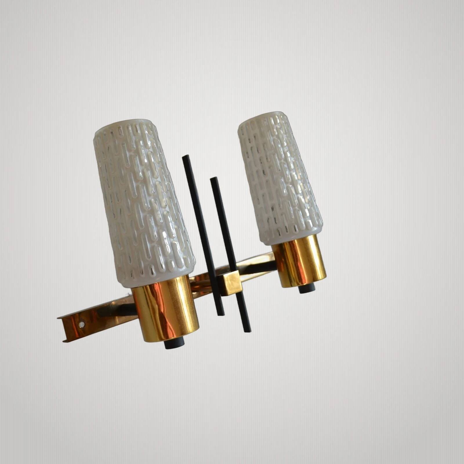 Large double wall lamp Arlus Lunel 1950