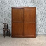 Large Parisian wardrobe with sliding doors