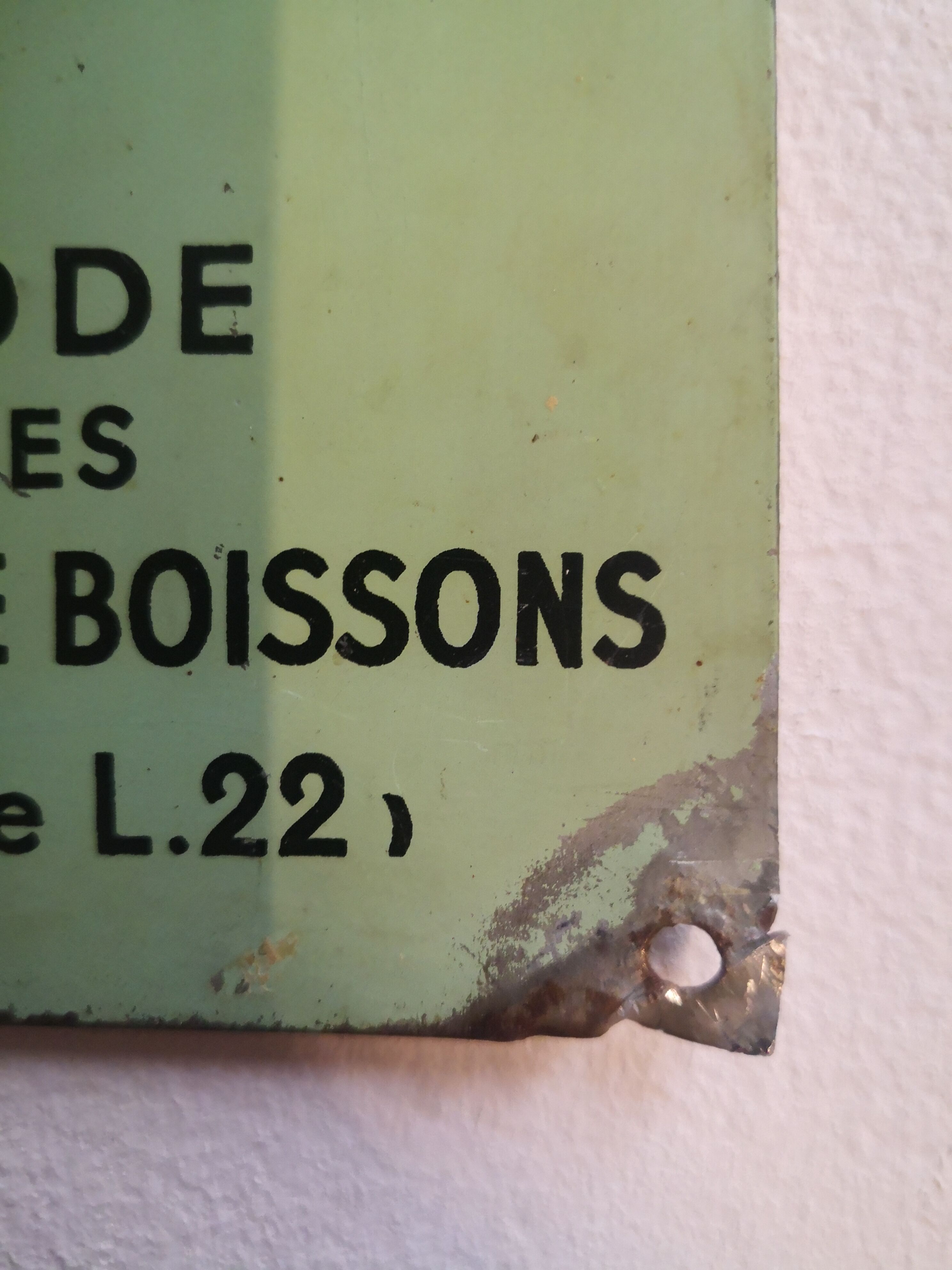 Metal plate license IV