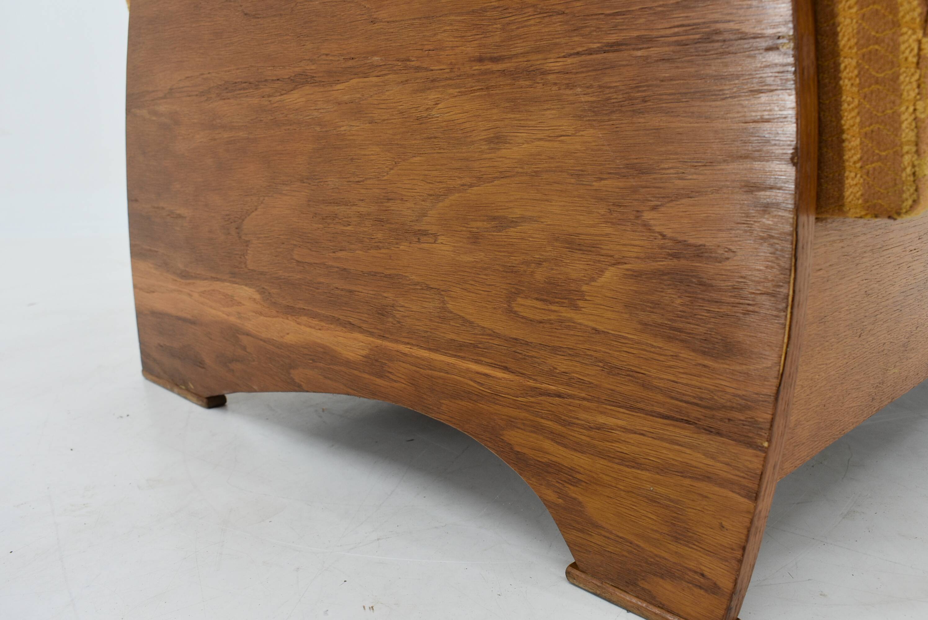 1960s Armchair Convertible to Daybed, Czechoslovakia