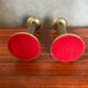 Antique Pair Of Vintage Brass Column Candle Holders