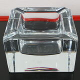 Cube/ Square shaped crystal ashtray Sevres France