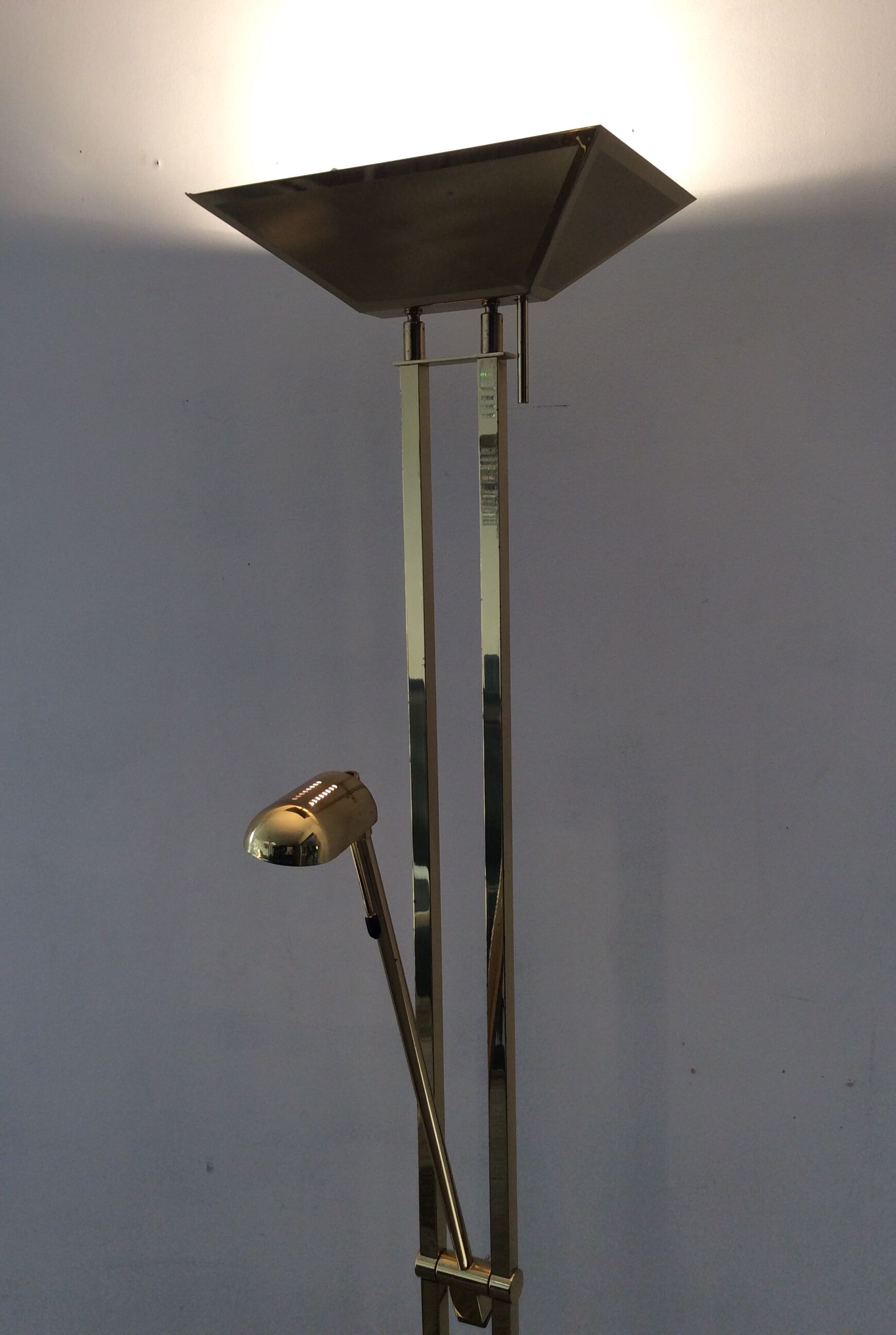 Deknudt brass floor lamp from the 70s