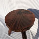 Wooden tripod stool