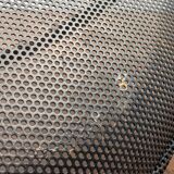 Black metal basket by Mathieu Mategot