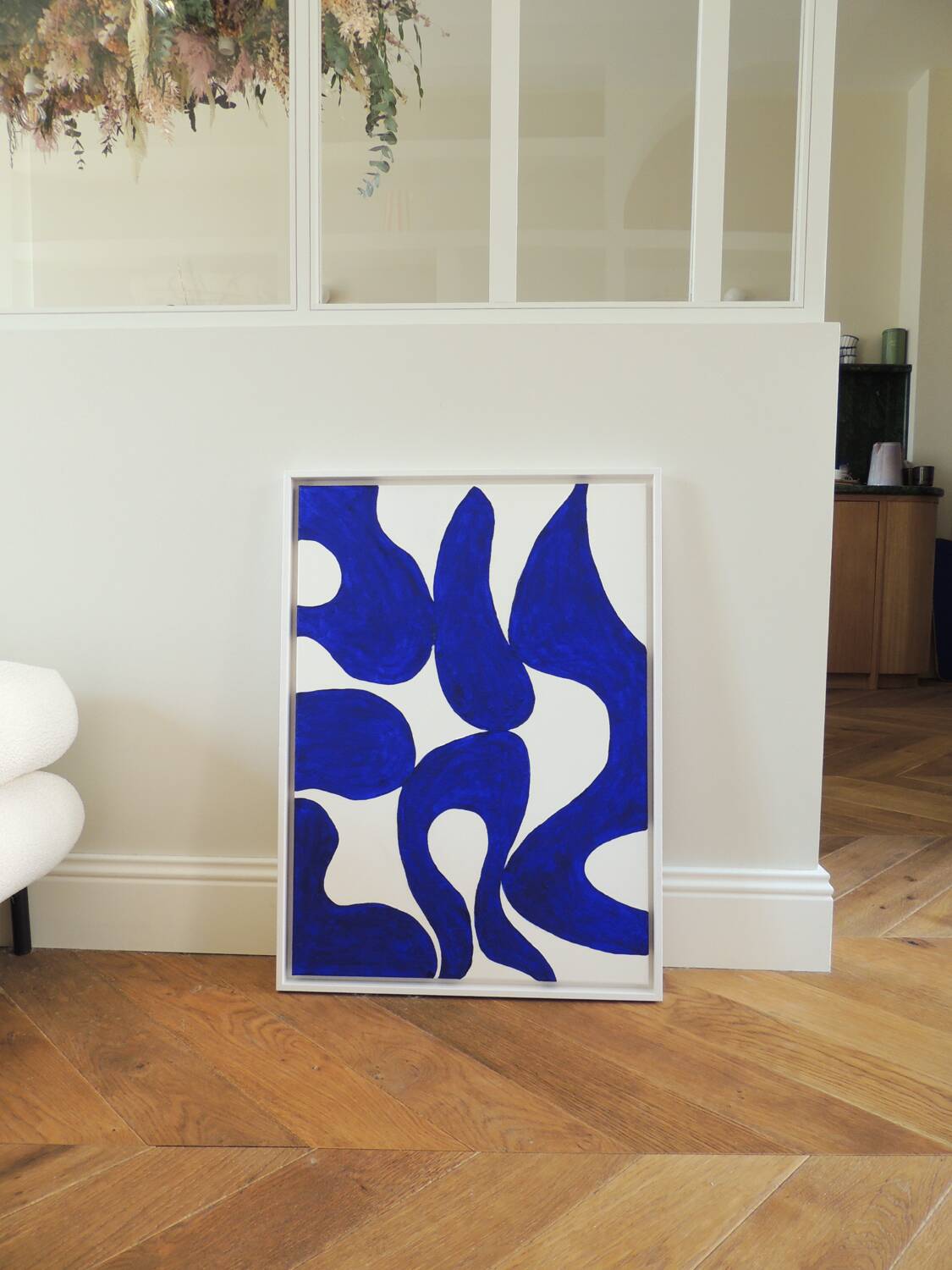 Majorelle blue painting