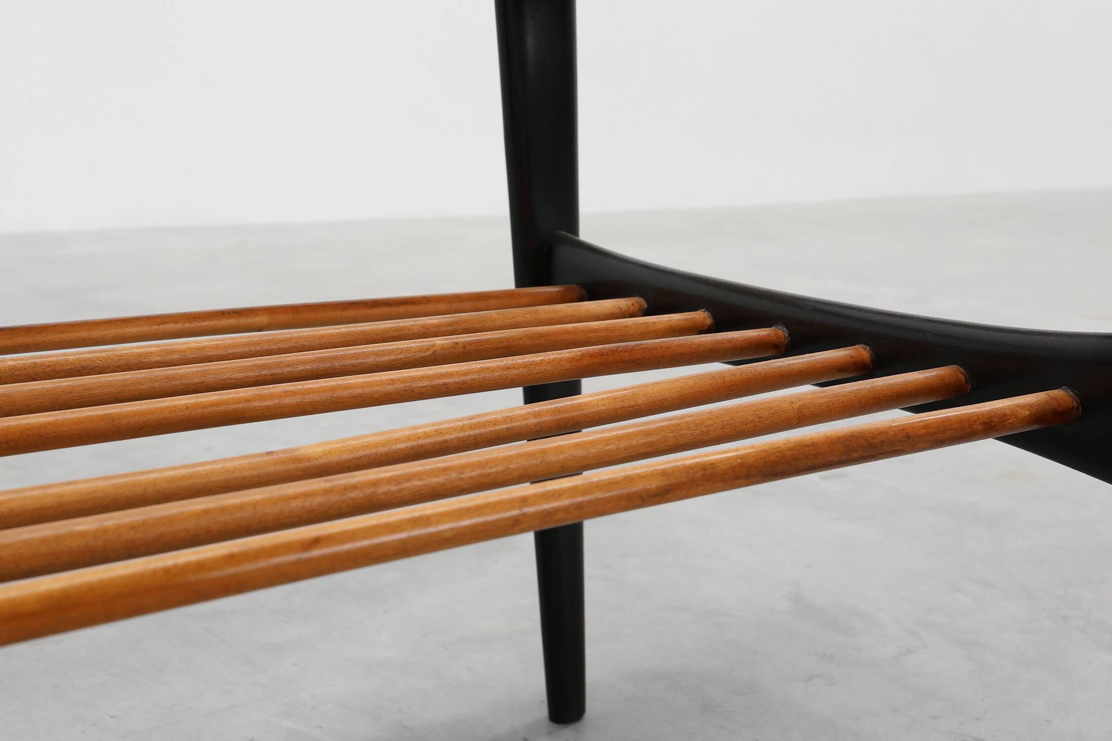 2 Coffee Tables '210', teak wood and ceramic,by Alfred Hendrickx, Belform