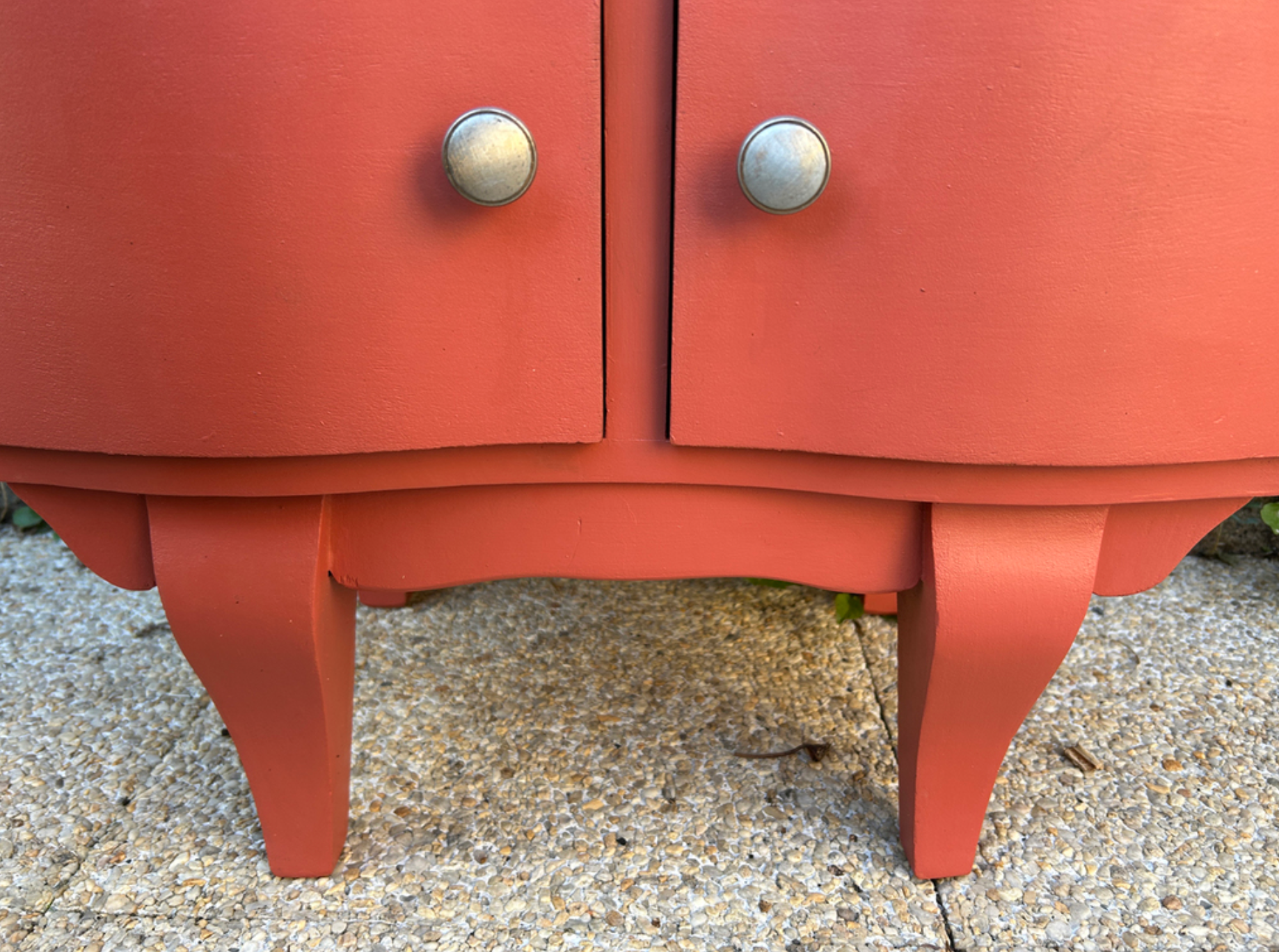 "Corail Bohème" bedside table – vintage relooked, 1940s / 1950s