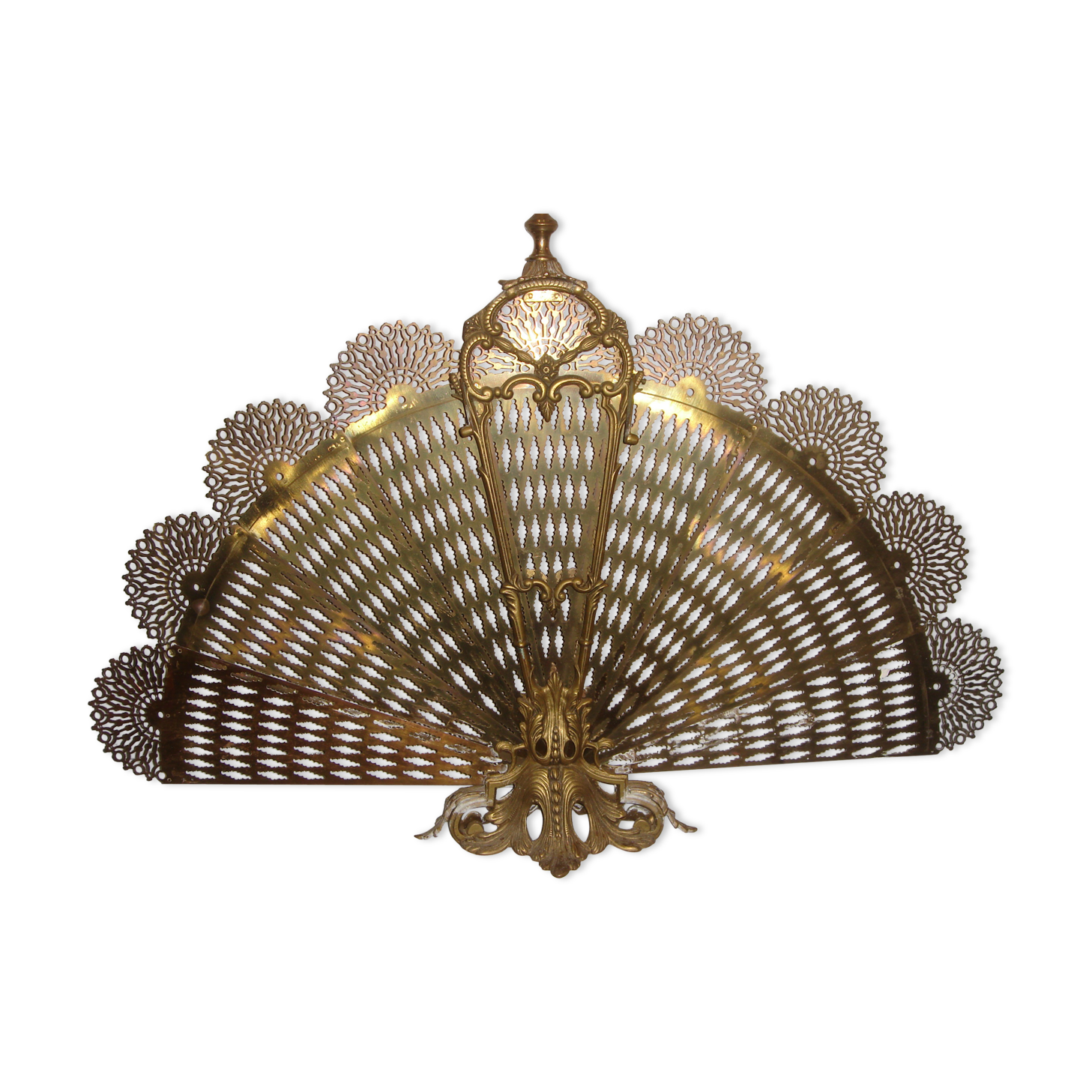 Firewall brass Louis XVI model Peacock tail (peacock)