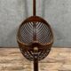 Empire style mahogany cradle with a swan neck, shaped like a cradle, circa 1810