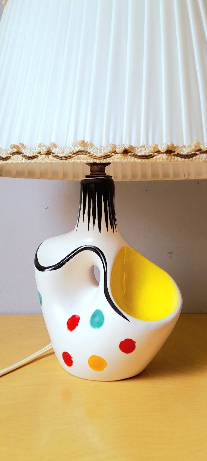 Lampe en céramique 1950