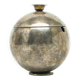Mid-century modern sugar bowl, silver-plated brass, HEFRA, Poland, 1960s
