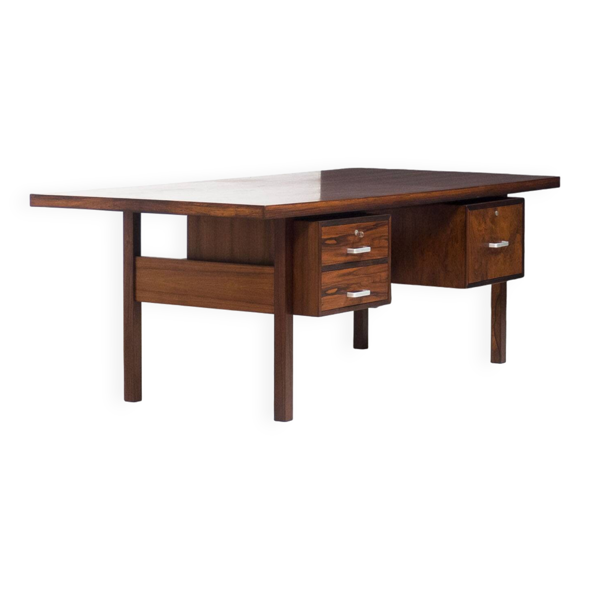 Bureau vintage XXL en palissandre