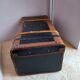 Antique leather suitcase