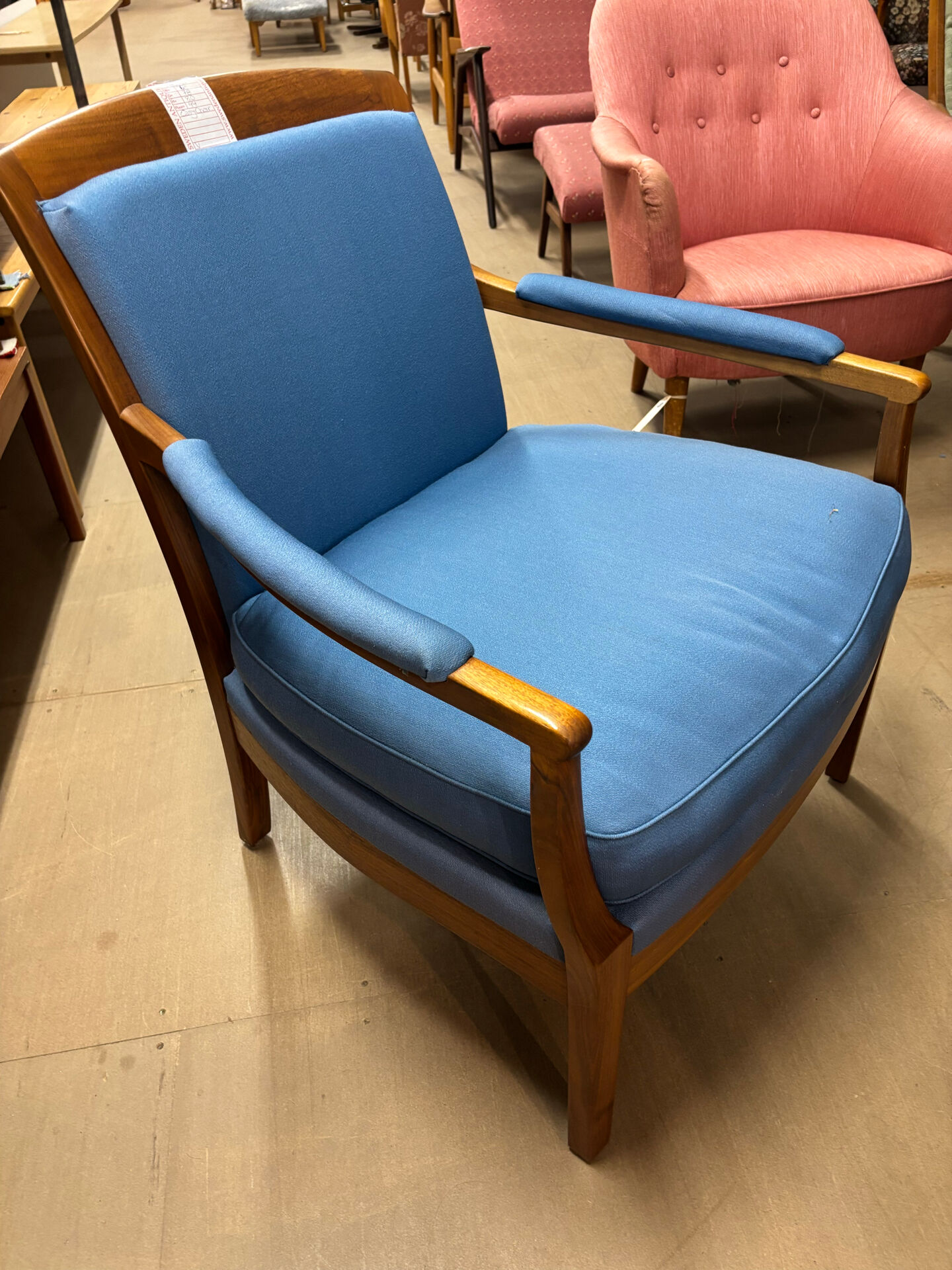 Walnut armchair, Sweden, 1960