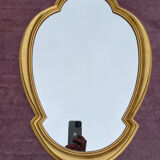Miroir bois doré 1950 Hollywood Regency