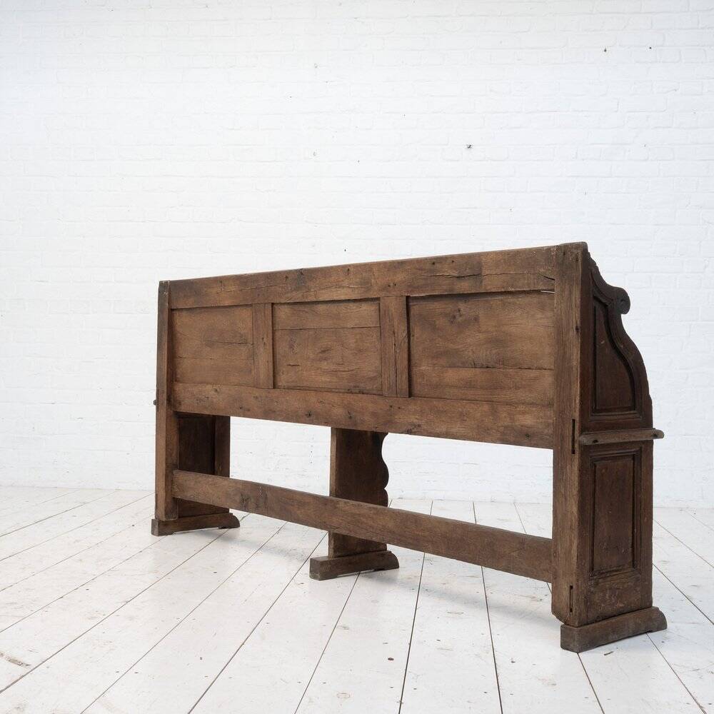 Antique French Oak Bench, 1850