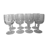 8 crystal port glasses