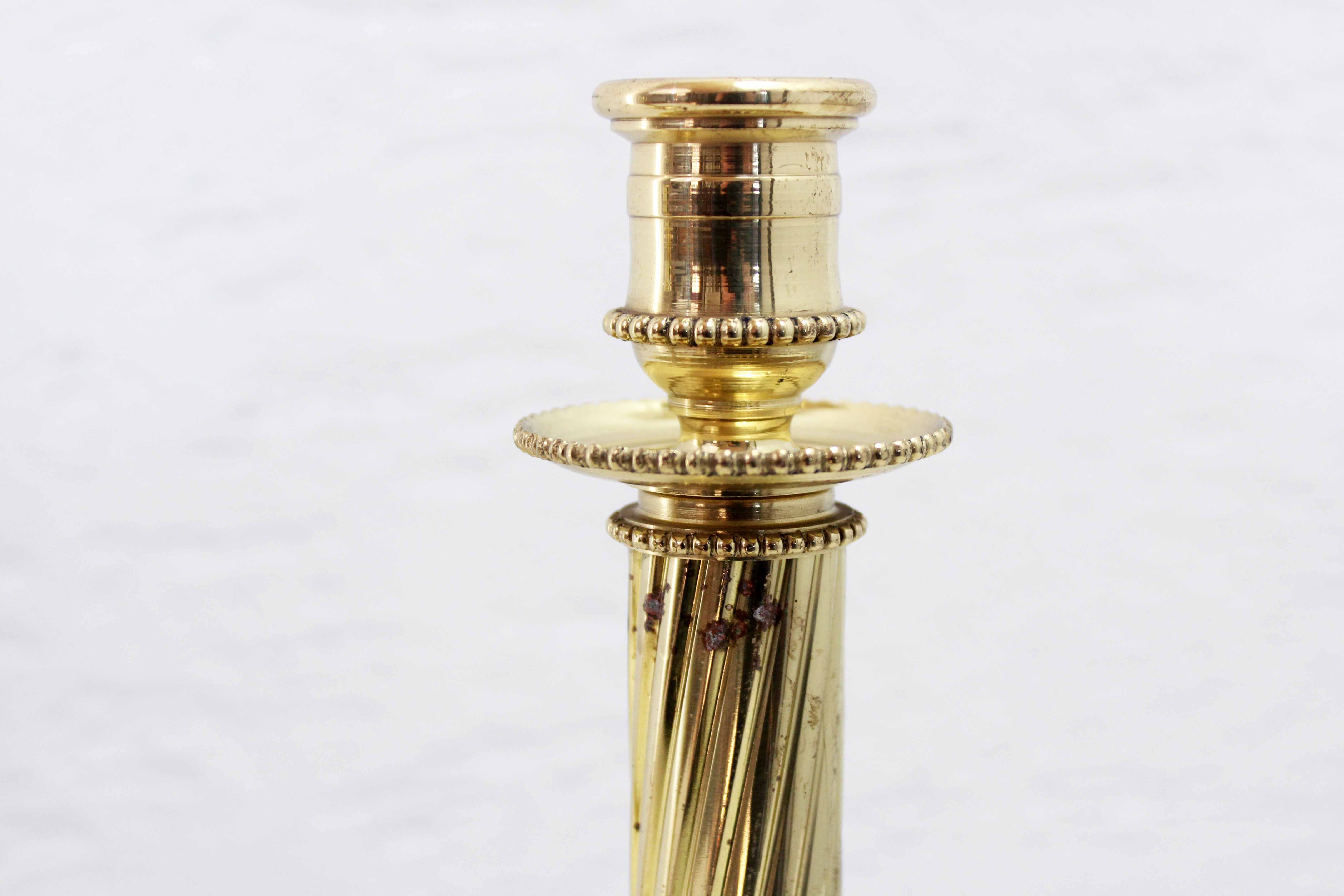 Pair of Lecellier Villedieu candle holders
